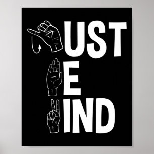 ASL Alphabet American Sing Language ASL Teacher Ju Poster