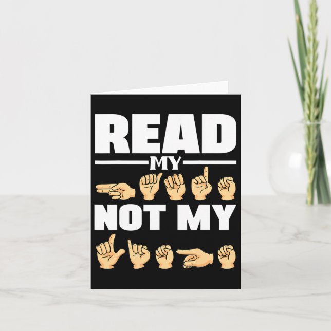 Asl Alphabet American Sing Language Asl Teacher Qu Card (Front)