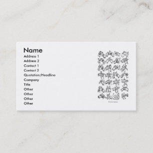 ASL Alphabet Business Card
