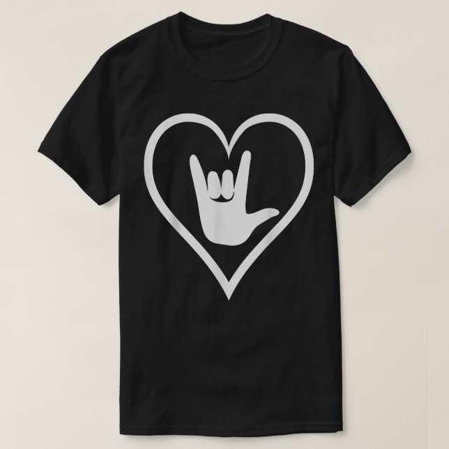 ASL  American Sign Language I love you T  New Colo T-Shirt (Design Front)