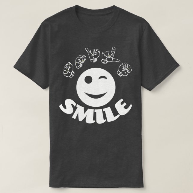 ASL American Sign Language Smile TShirt Classic TS (Design Front)