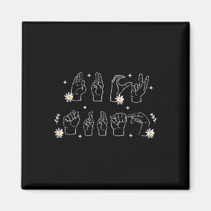 Asl Anti Trump Hand Sign Funny And Gesture Magnet