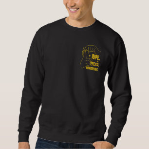 ASL Banana Design - Ripe, Peeled, Unbothered Sweatshirt