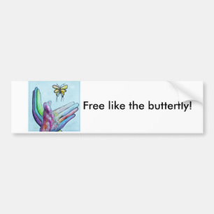 ASL Butterfly Bumper Sticker