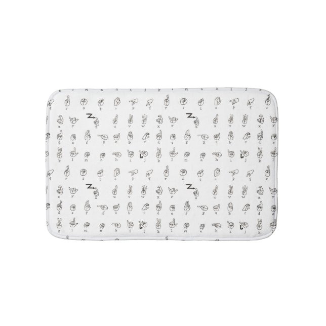 ASL chart Bath Mats (Front)