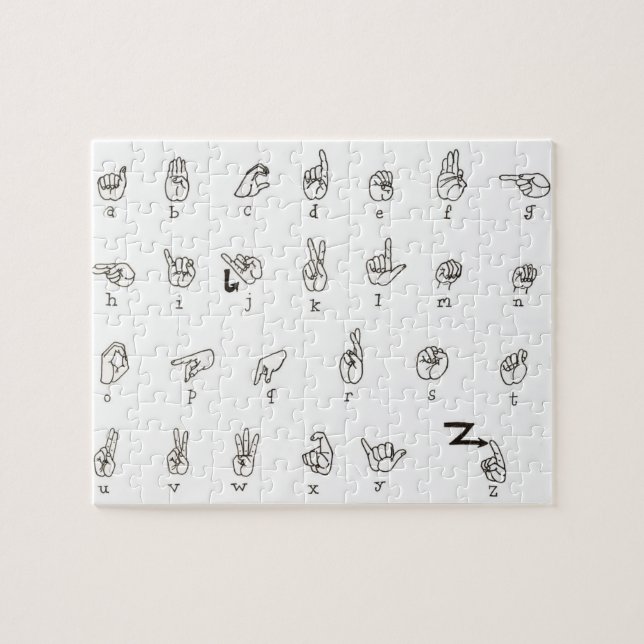 ASL Chart Puzzle (Horizontal)