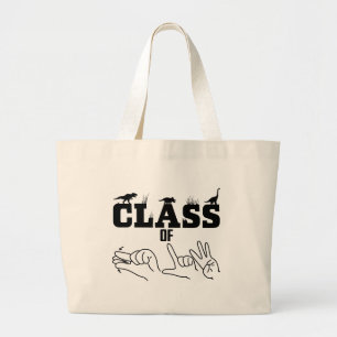 ASL - Class of 2026 - Graduation ASL Design Large Tote Bag