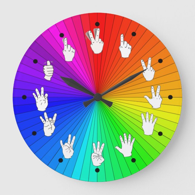 ASL Clock Rainbow Colour Wheel (Front)
