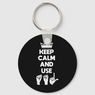 Asl Deaf Awareness And Sign Language 1 Key Ring