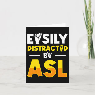 Asl Deaf Awareness And Sign Language 3  Card