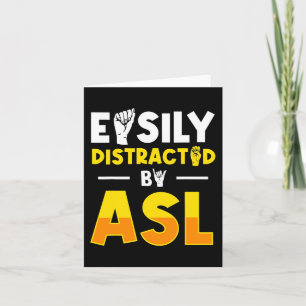 ASL Deaf Awareness and Sign Language 3 Card