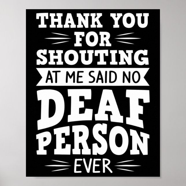 ASL Deaf Awareness Hearing Loss and Sign Language  (Front)