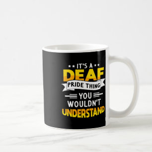 Asl Deaf Awareness Hearing Loss And Sign Language  Coffee Mug