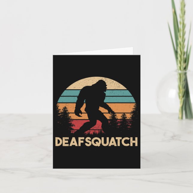 Asl Deaf Awareness Hearing Loss Sign Language And  Card (Front)