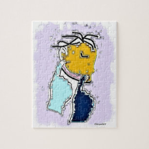 ASL Deaf Modern Art  Jigsaw Puzzle