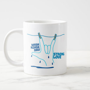 ASL Design - Wash, Rinse, and Dry Love ILY Large Coffee Mug