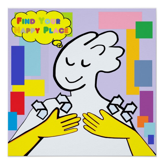 ASL Find Your Happy Place Poster (Front)