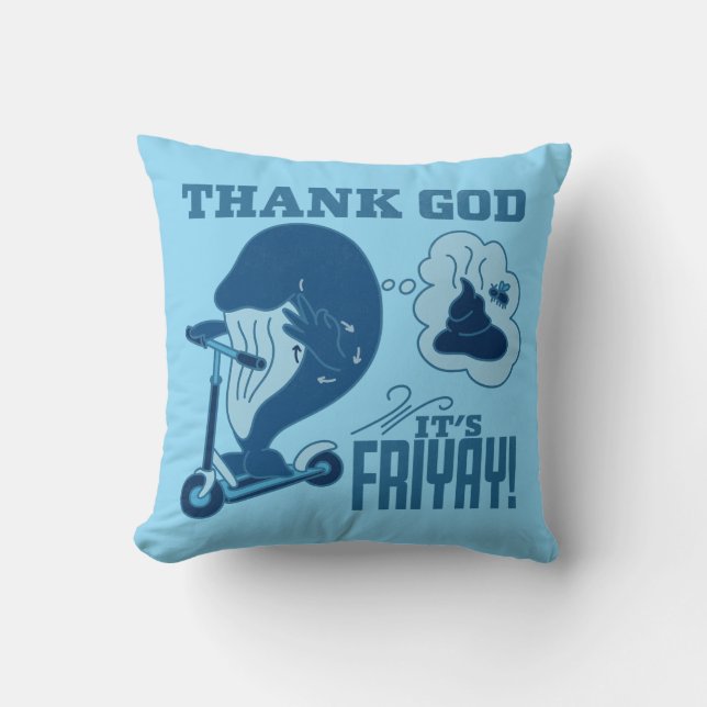 ASL Friday Design - Thank God It’s Friyay!  Cushion (Front)