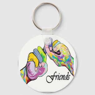 ASL Friends Key Ring