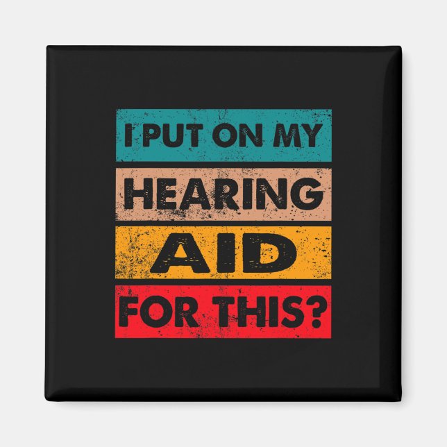 Asl Fun Deaf Pride Awareness Sign Languages Hearin Magnet (Front)