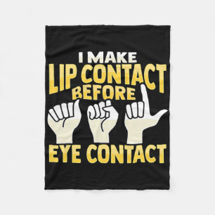 Asl Hand Gesture Deaf Hearing Loss Awareness 10  Fleece Blanket