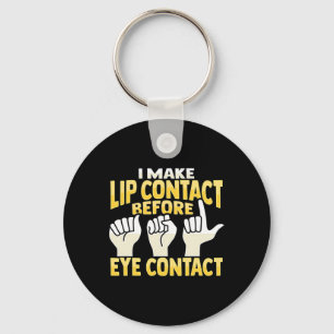 Asl Hand Gesture Deaf Hearing Loss Awareness 10 Key Ring