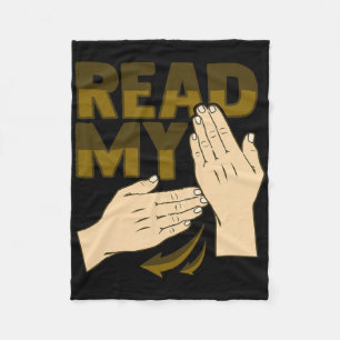 Asl Hand Gesture Deaf Hearing Loss Awareness 12 Fleece Blanket