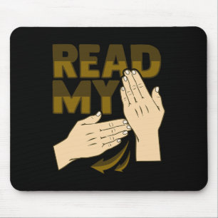 ASL Hand Gesture Deaf Hearing Loss Awareness 12 Mouse Pad