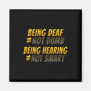 Asl Hand Gesture Deaf Hearing Loss Awareness 6  Magnet