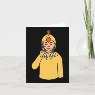 Asl Hand Gesture Deaf Hearing Loss Awareness Boy  Card
