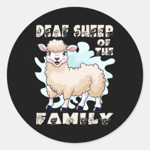 Asl Hand Gesture Hand Sign Language Hearing Loss A Classic Round Sticker