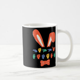 Asl Happy Easter Candy Sign Language Eggs Women Me Coffee Mug