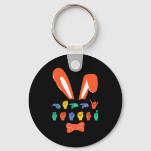 Asl happy easter candy sign language eggs women t key ring