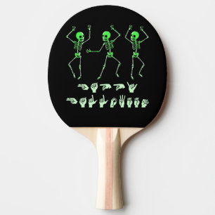 ASL Happy Halloween I - Cute Spooky Season Ping Pong Paddle