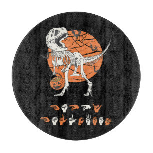 ASL Happy Halloween III - Cute Spooky Season Cutting Board