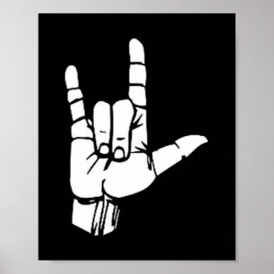 Asl I Love You Gift American Sign Language Tee Pre