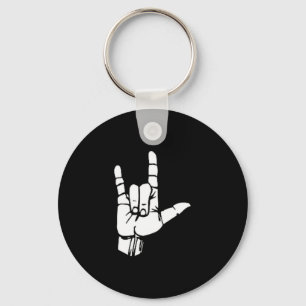 Asl I Love You Gift American Sign Language Tee Pre Key Ring