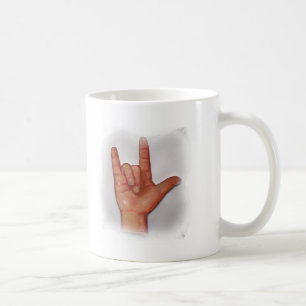 ASL I LOVE YOU NO. 3 COFFEE MUG