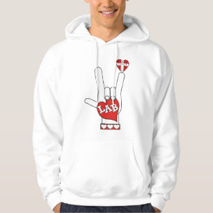 ASL I Love YOU Sign LAB (LABORATORY) Hoodie