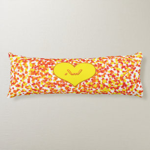 ASL-I Love You with Heart by Shirley Taylor Body Cushion