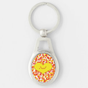ASL-I Love You with Heart by Shirley Taylor Key Ring