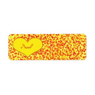 ASL-I Love You with Heart by Shirley Taylor Return Address Label