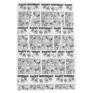 ASL ILY Obsession - Happy Birthday!  Medium Gift Bag