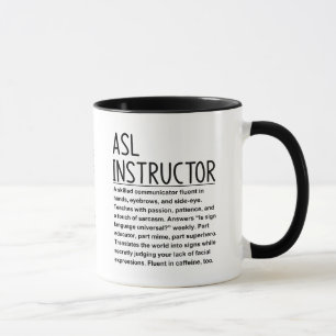 Asl instructor mug