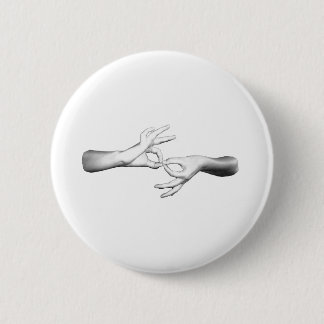 ASL Interpreter 6 Cm Round Badge