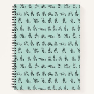 ASL Jade // American Sign Language Alphabet Notebook