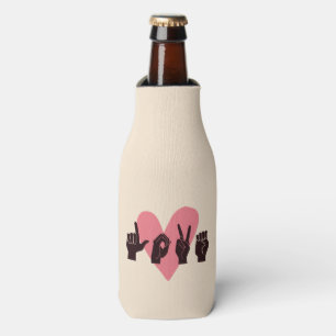 ASL Love IV - Valentine's Day Bottle Cooler
