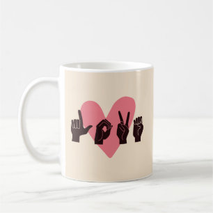 ASL Love IV - Valentine's Day Coffee Mug