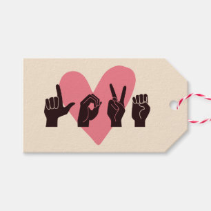 ASL Love IV - Valentine's Day Gift Tags