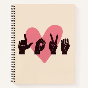 ASL Love IV - Valentine's Day Notebook